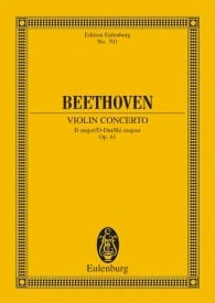 Beethoven: Violin Concerto D major Opus 61 (Study Score) published by Eulenburg